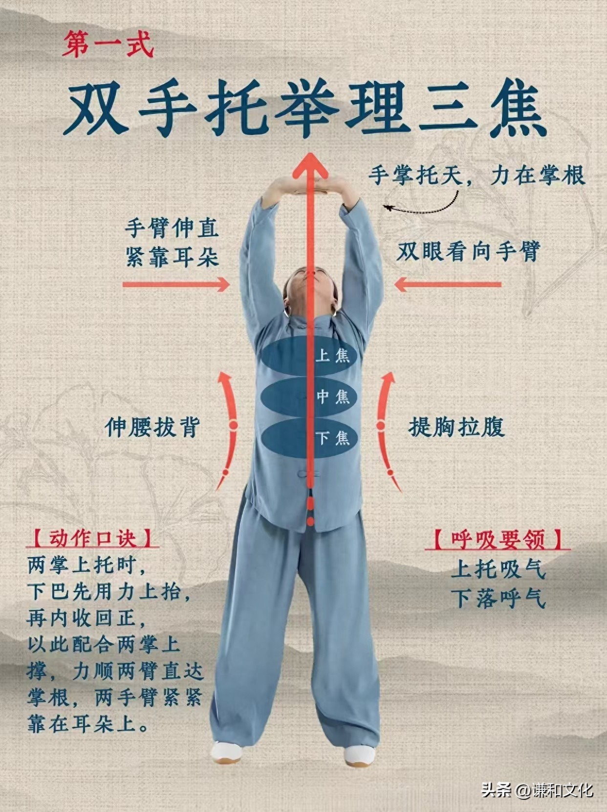 中医八段锦进阶动作_八段锦细节教学_八段锦动作纠正