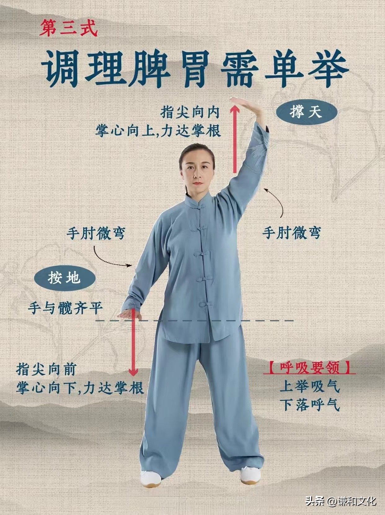 八段锦细节教学_八段锦动作纠正_中医八段锦进阶动作