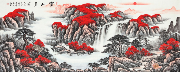 山水画风水作用_客厅挂画风水讲究_民间风水客厅挂画颜色