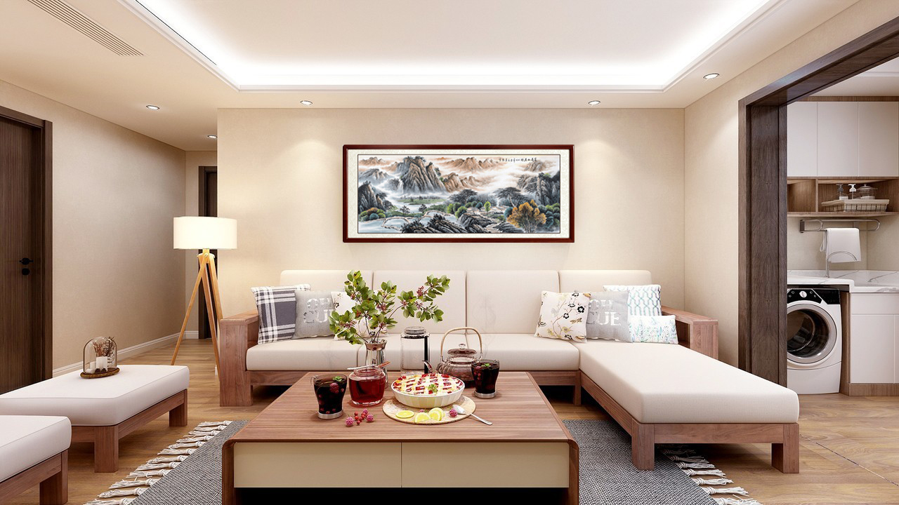 客厅山水画风水布局_风水山水画客厅_提升家居品味装饰画