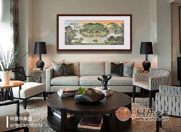 理性风水挂画选择风水学_山水画客厅挂画推荐_客厅挂山水画风水