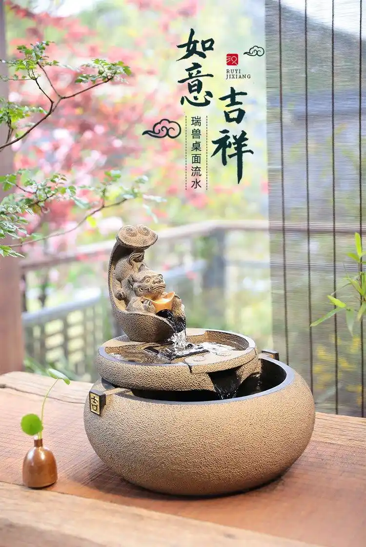 理性风水流水摆件风水学_流水摆件摆放位置讲究_客厅摆水景风水禁忌