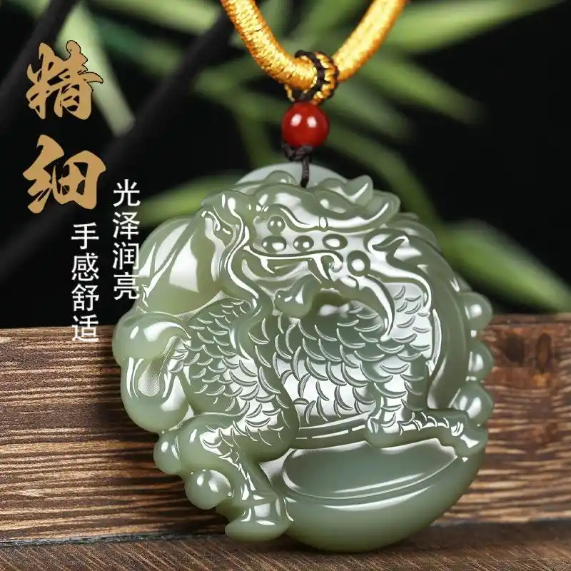 孤品翡翠貔貅吊坠_和田玉麒麟吊坠_貔貅翡翠摆件图片