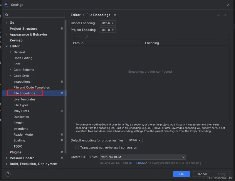 工具技巧GoLand编码设置_GoLand配置步骤_goland安装教程