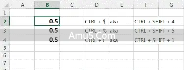 Excel快速选定不连续单元格技巧_工具技巧Excel协作技巧_Excel改变数字格式快捷键