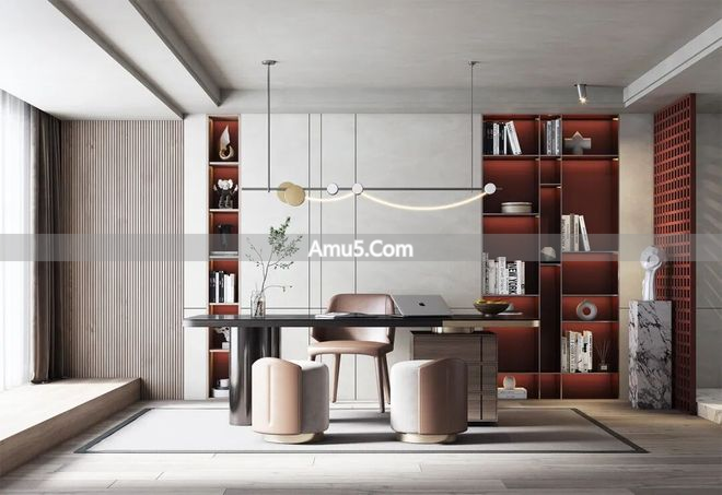 书桌布置人体工学_民间风水家居中式布局_书房风水方位选择