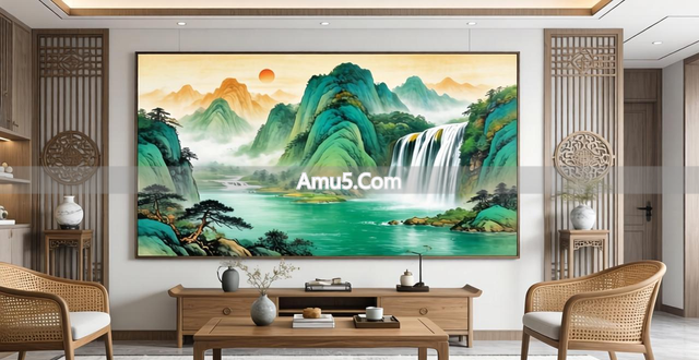 客厅适合挂什么风水画_民间风水客厅挂画择图_客厅挂风水画的禁忌