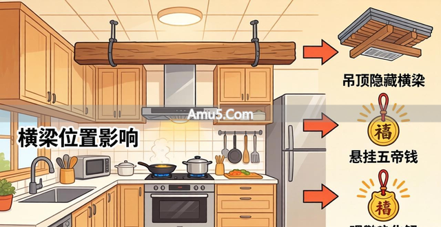 风水禁忌厨房横梁风水学_厨房看见梁风水讲究_厨房横梁压灶化解方法
