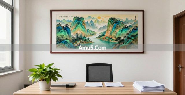 办公室风水画摆放 _ 办公桌后山水画风水 _ 办公桌的风水