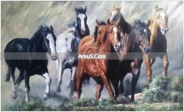 九鱼图寓意 _ 客厅挂画禁忌大全 _ 富山居图客厅挂画风水