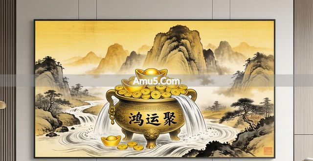 吉祥字画风水运用 _ 富山居图客厅挂画风水 _ 客厅字画如何摆放