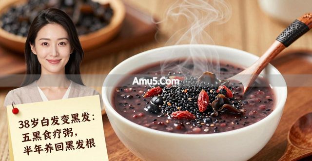 食疗白发变黑发 _ 黑芝麻黑米黑枸杞黑豆煮粥防白发 _ 中医肾虚白发食疗方案